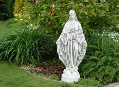 Mother Jesus Mary Statue Grave Sculpture Holy Figure Garden Decor